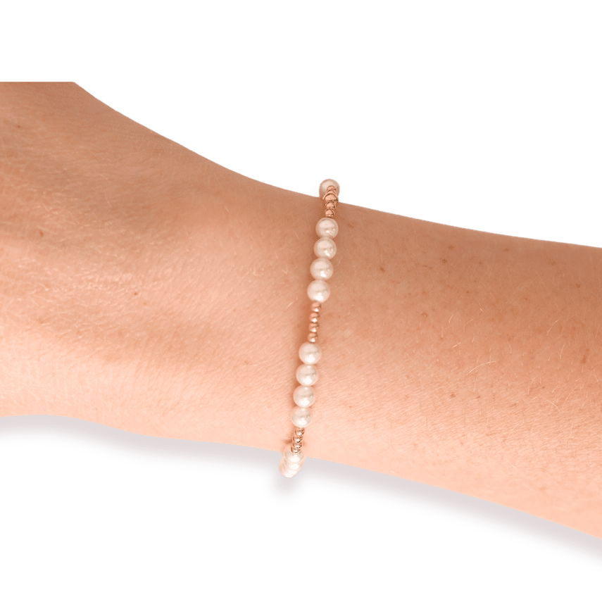 Scottie Bracelet in Gold with Pearl - Southern Soule Designs