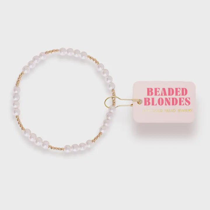 Scottie Bracelet in Gold with Pearl - Southern Soule Designs