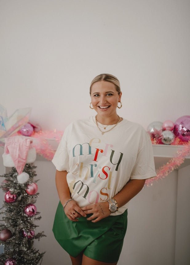 Scrambled Merry Tee - Southern Soule Designs