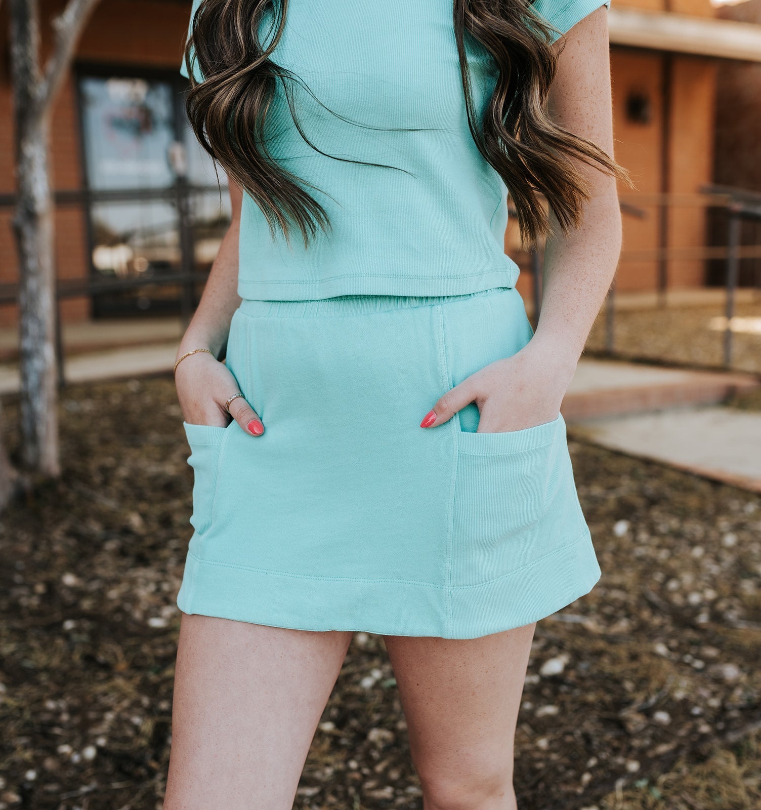 Seafoam Knit Top and Skirt Set WL25 - 12128 - Southern Soule Designs