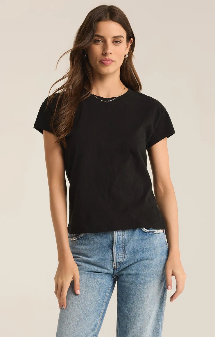 Second Skin Crew Top Black ZT251232 - Southern Soule Designs