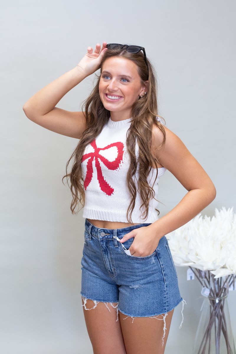 SH12056 Off White Knit Top - Southern Soule Designs