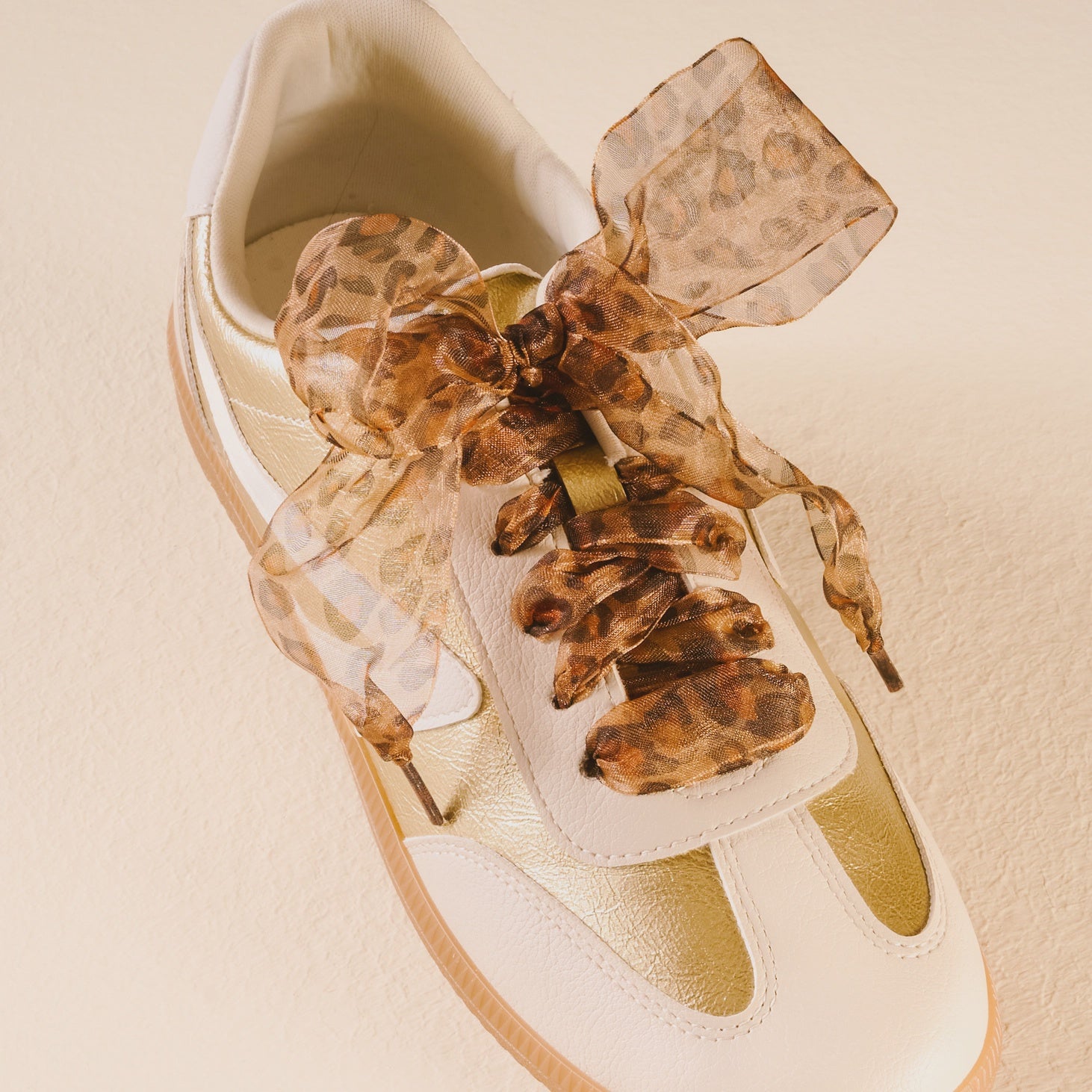 Sheer Cheetah Step It Up Shoelaces - Southern Soule Designs
