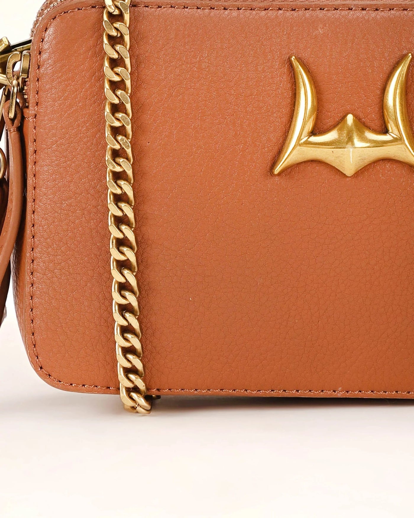 Shell Mini Purse - Brown Leather - Southern Soule Designs