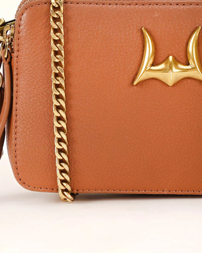 Shell Mini Purse - Brown Leather - Southern Soule Designs