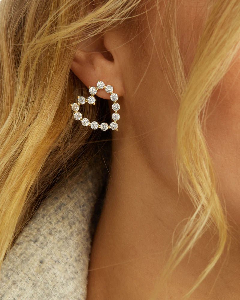 She's an Icon Baby Heart Earrings - Southern Soule Designs