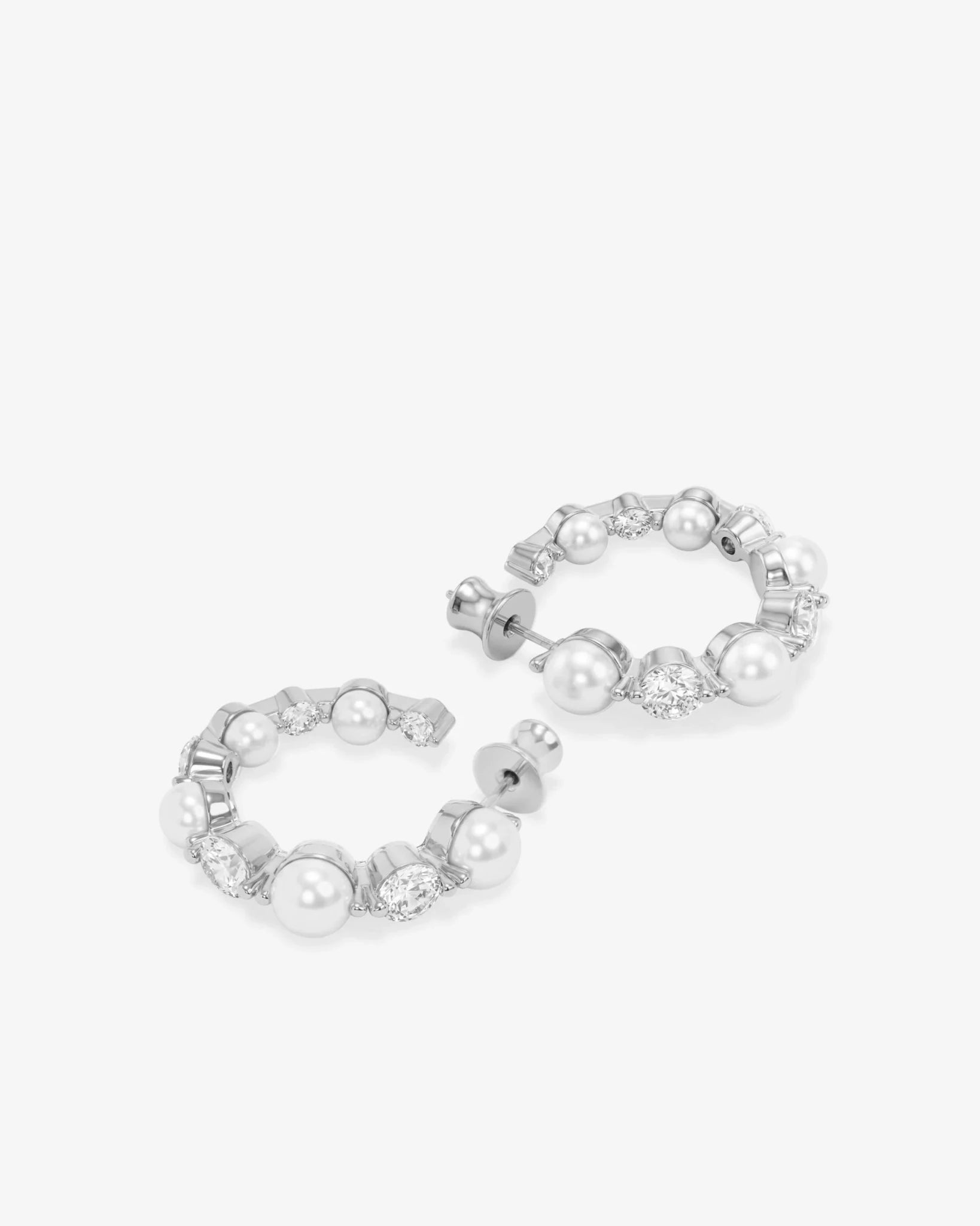 She's an Icon Pearl Hoops 1" - Southern Soule Designs