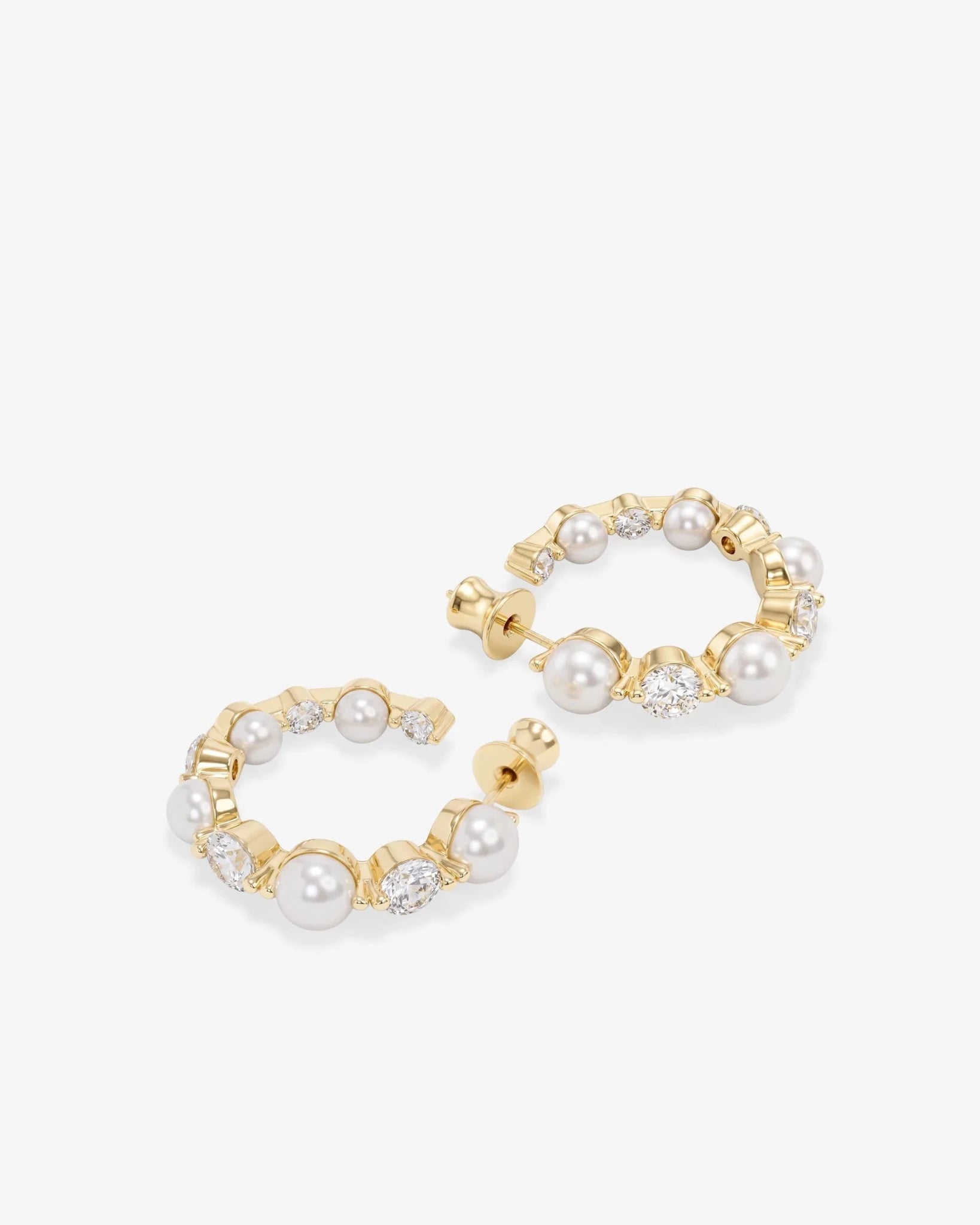 She's an Icon Pearl Hoops 1" - Southern Soule Designs