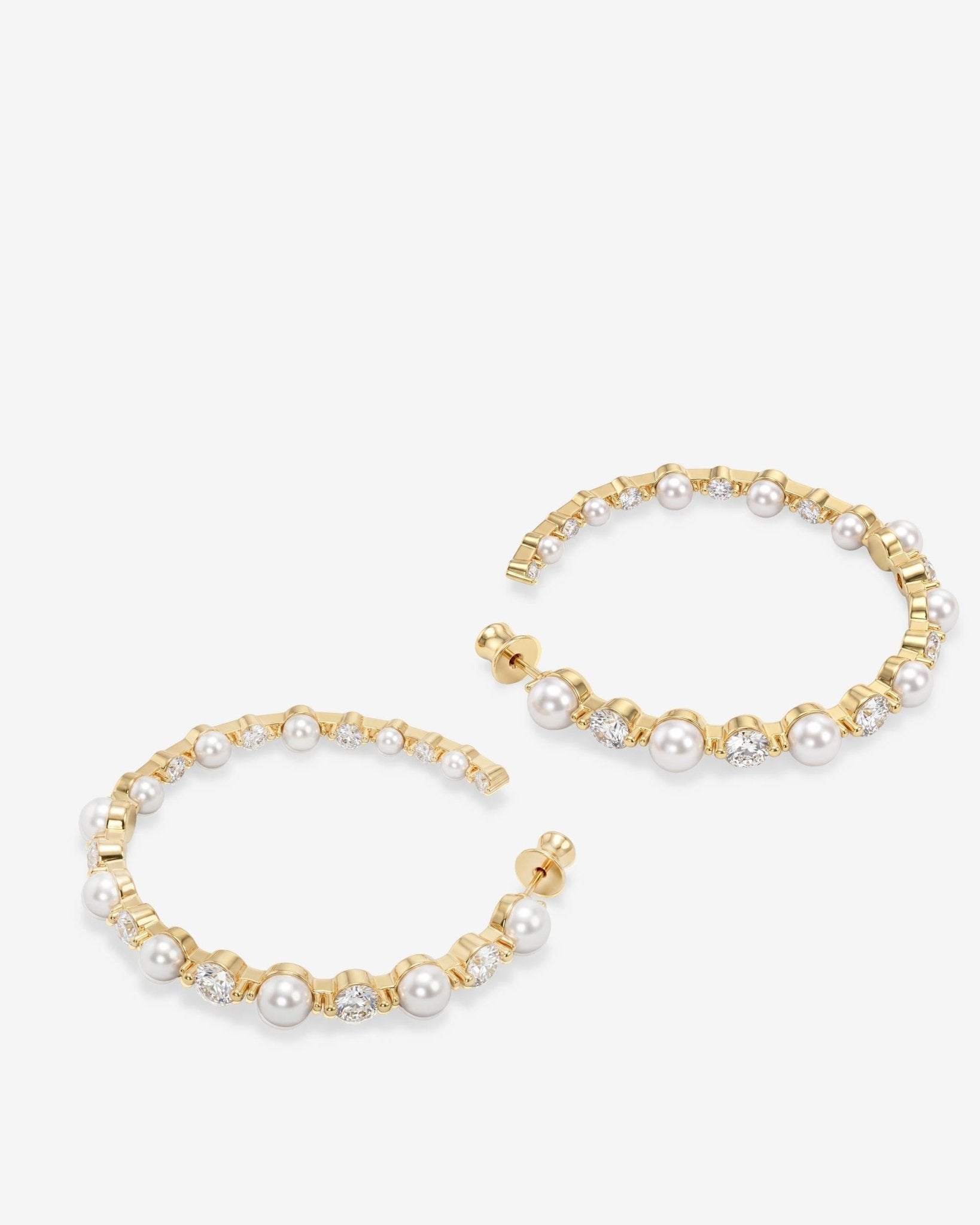 She's an Icon Pearl Hoops 2" - Southern Soule Designs