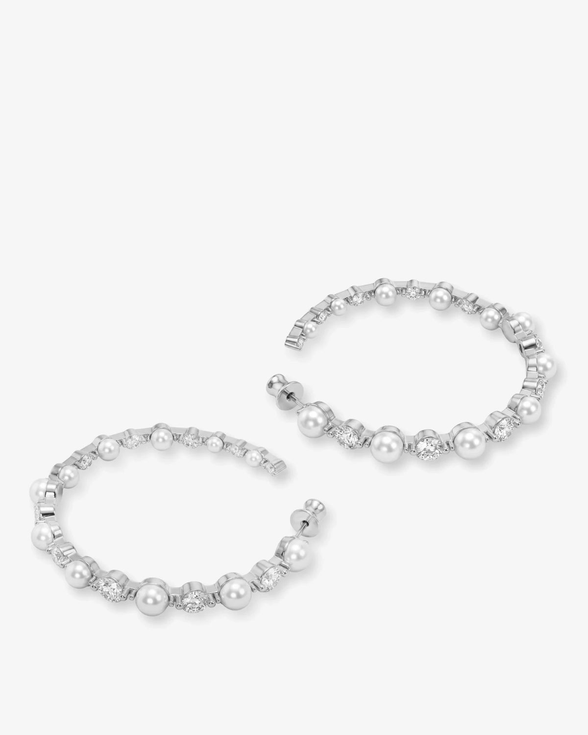 She's an Icon Pearl Hoops 2" - Southern Soule Designs