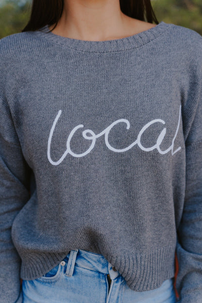 Sienna Local Sweater Medium Heather Grey ZW253297 - Southern Soule Designs