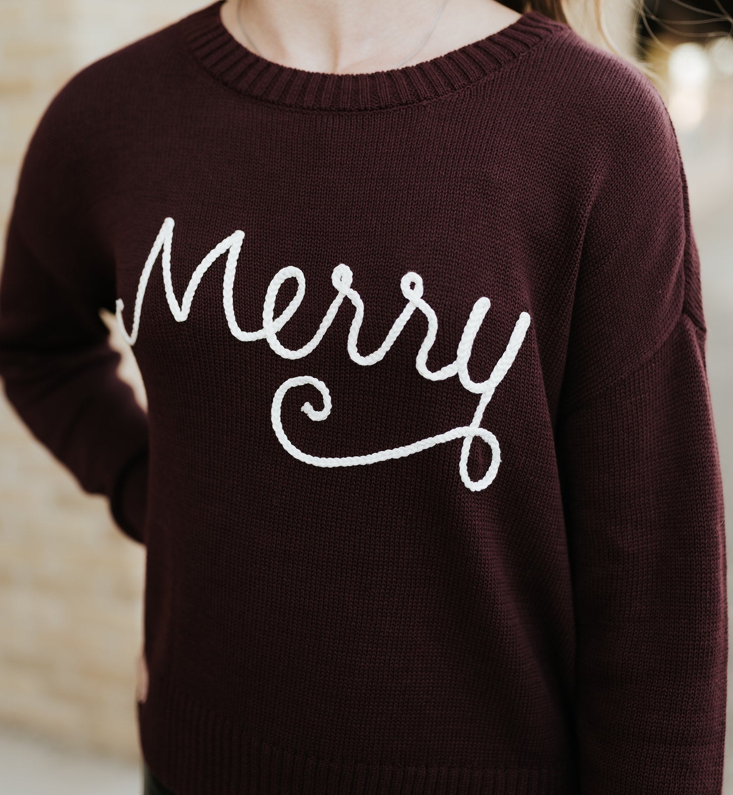 Sienna Merry Sweater Merlot ZW254895 - Southern Soule Designs