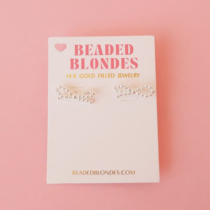 Silver Bow Earrings - Southern Soule Designs