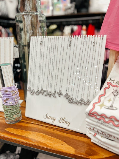 Silver Bubble Initial Necklace - Southern Soule Designs