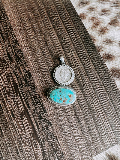 Silver Coin Navajo Pendent - Southern Soule Designs
