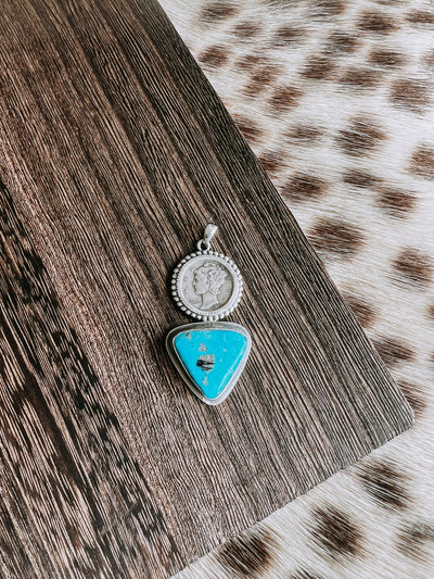 Silver Coin Navajo Pendent - Southern Soule Designs