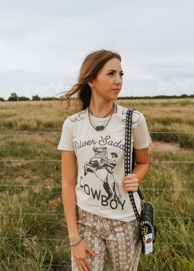 Silver Saddle Cowboy Tee M2362Q - Southern Soule Designs