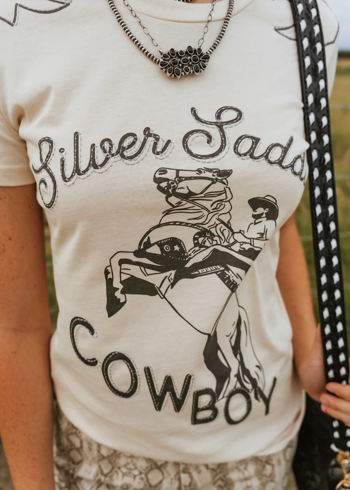 Silver Saddle Cowboy Tee M2362Q - Southern Soule Designs