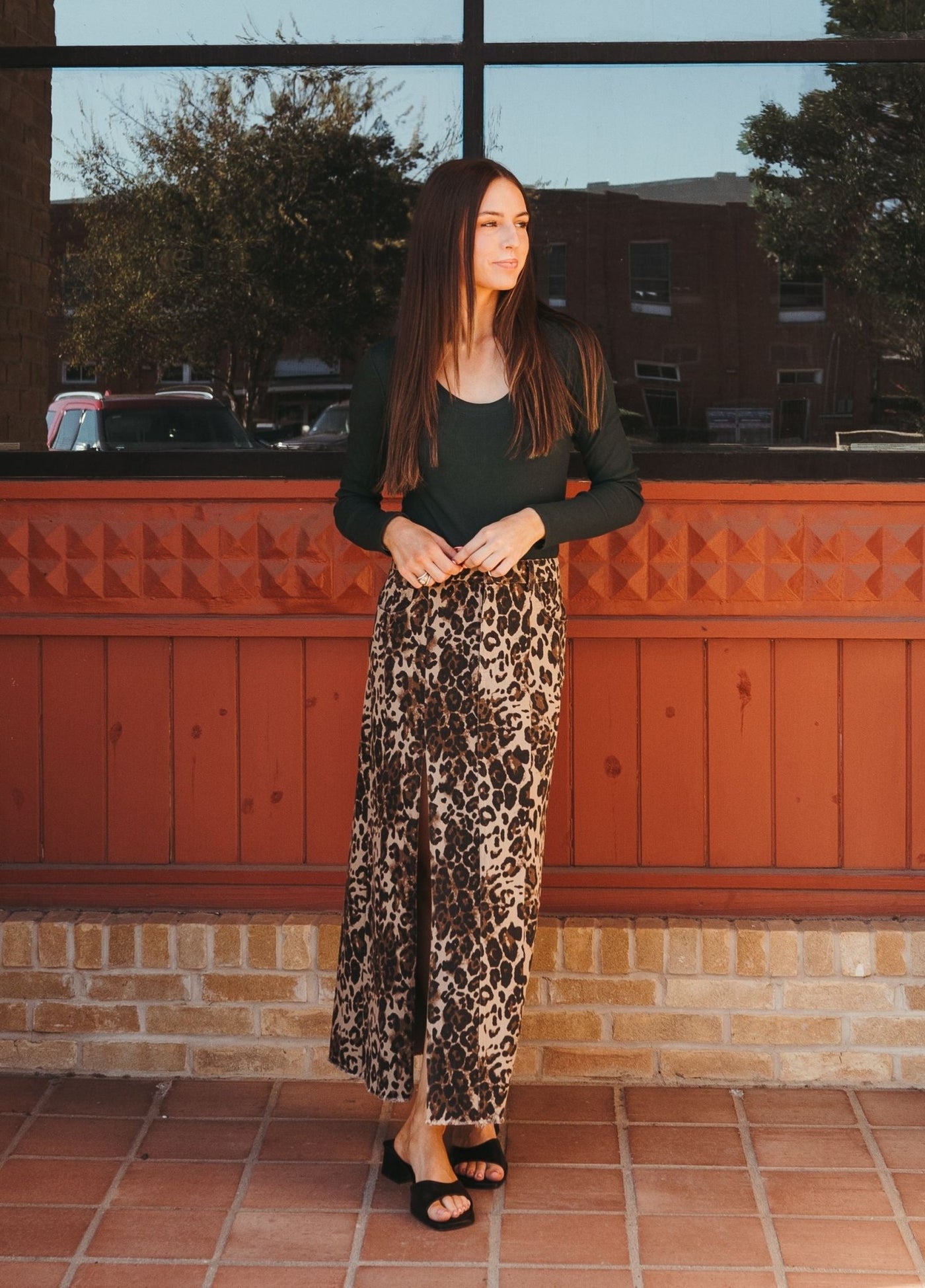 Sirena Rib Long Sleeve Cyprus Green ZT231242 - Southern Soule Designs