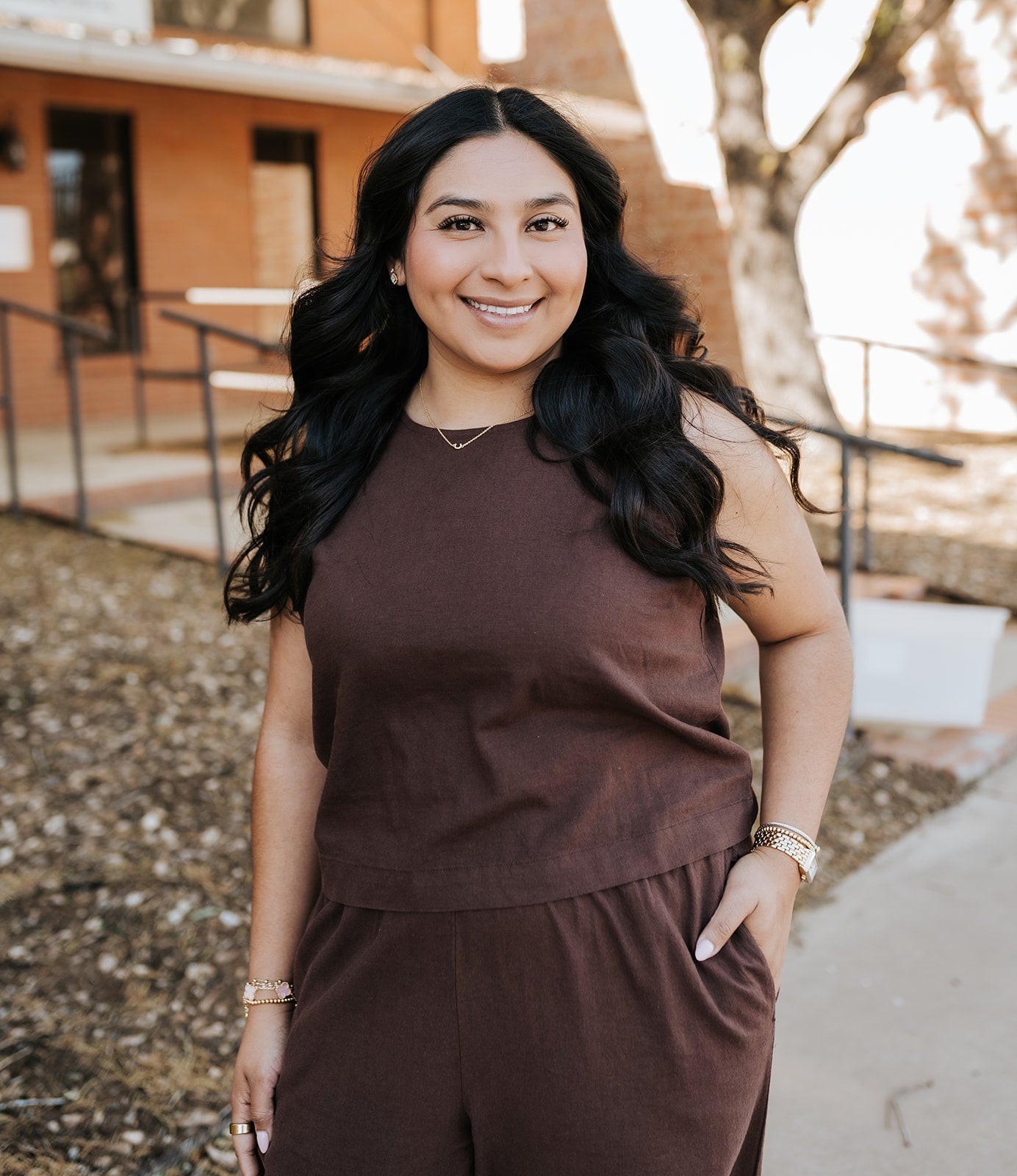 Sloane Linen Top Chocolate Cherry ZT261576 - Southern Soule Designs