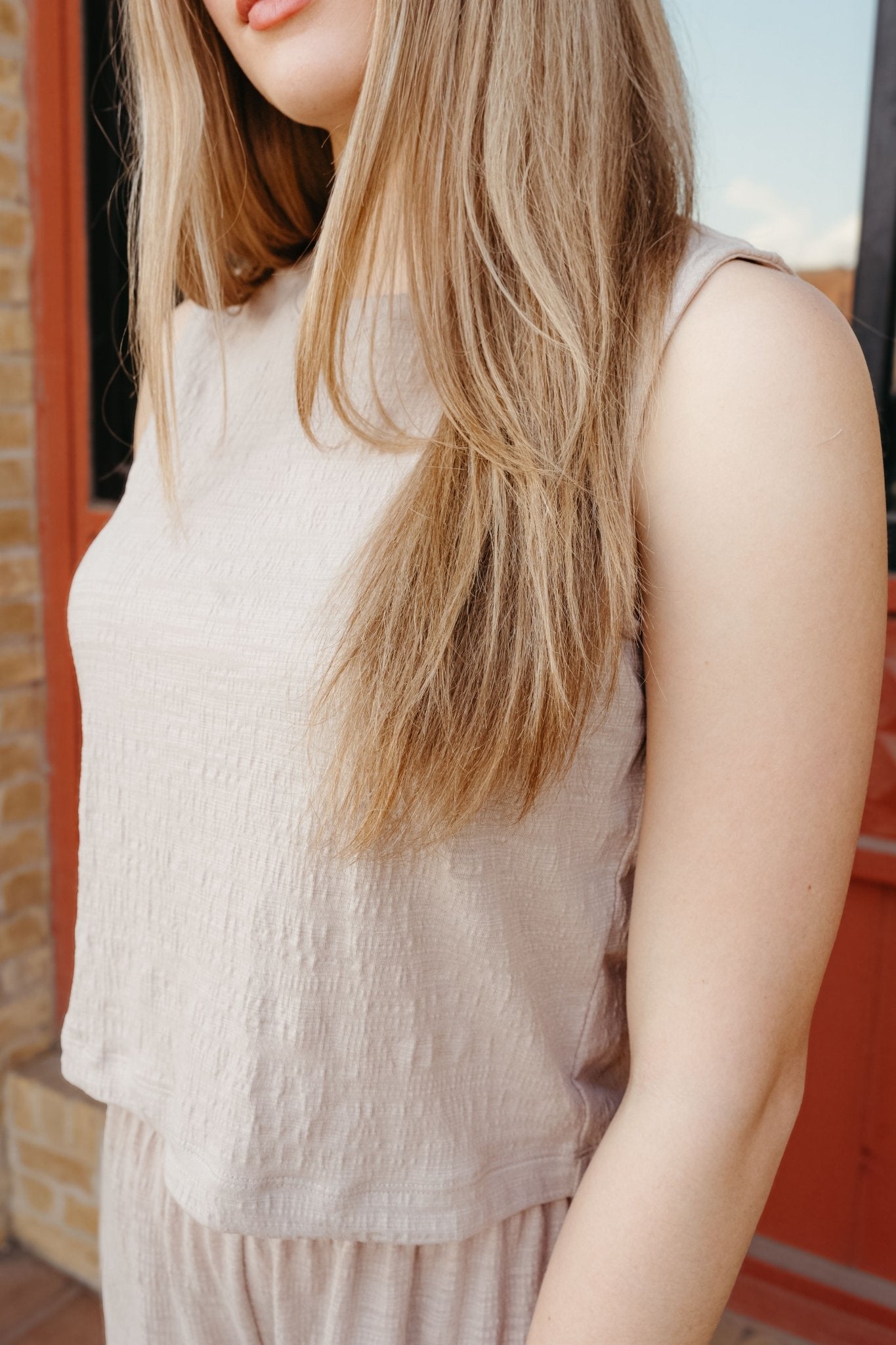 Sloane Textured Top Parchment ZT251464 - Southern Soule Designs