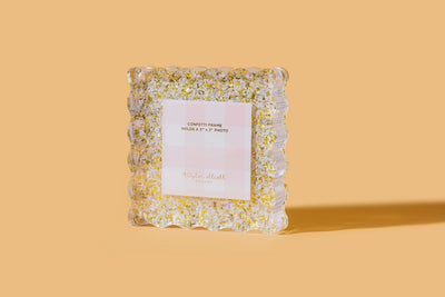 Small Pearl & Gold Confetti Picture Frame - Southern Soule Designs