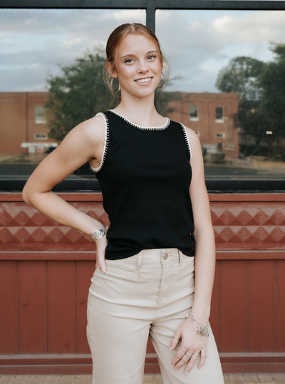 Social Tank Black ZT253203 - Southern Soule Designs