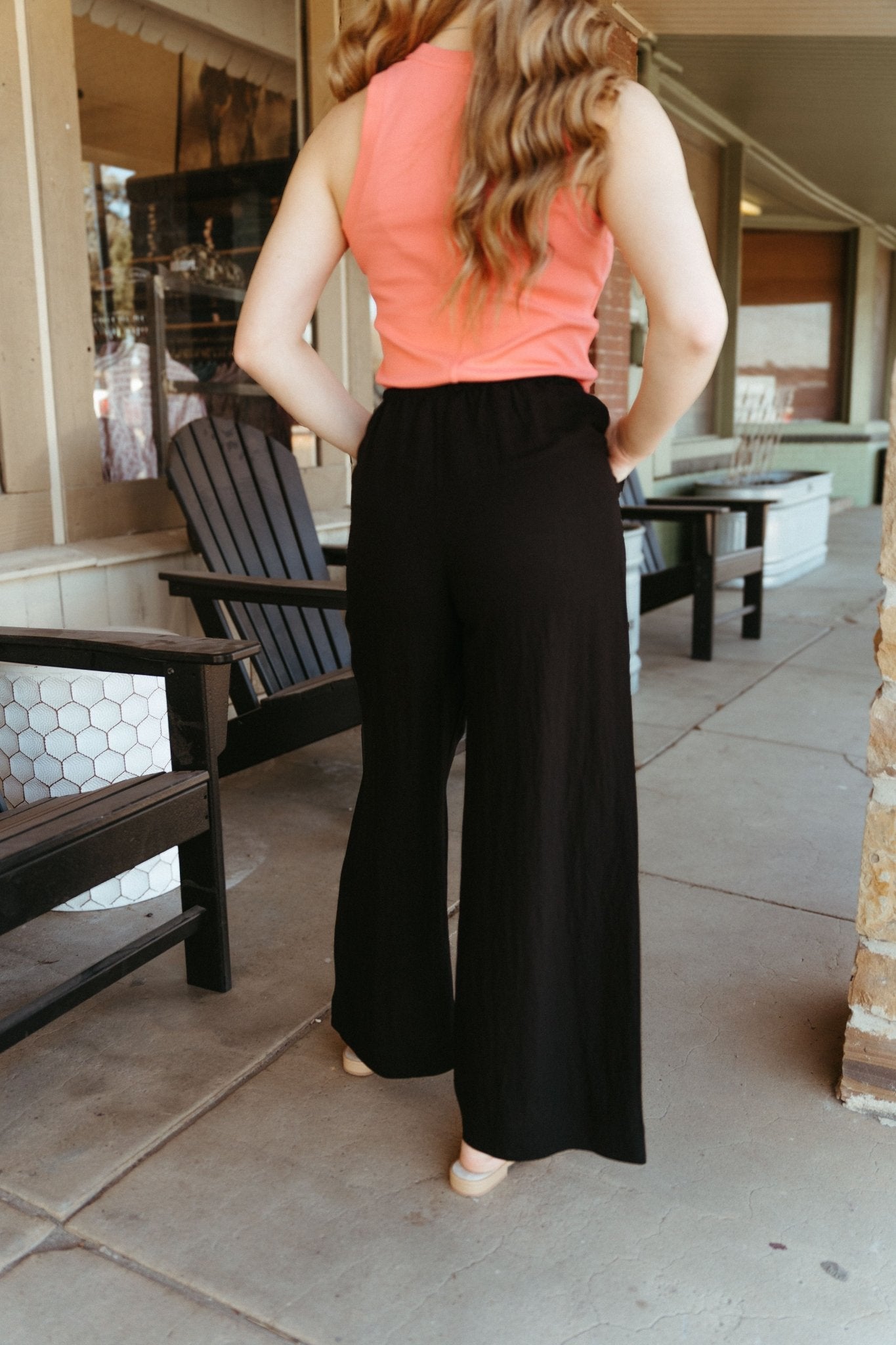 Soleil Pants Black ZP241647 - Southern Soule Designs