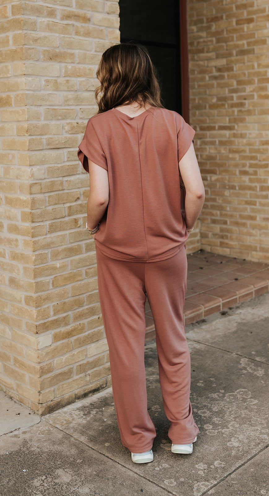 Solid Brick Knit Top & Pants Set - Southern Soule Designs