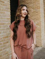 Solid Brick Knit Top & Pants Set - Southern Soule Designs