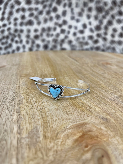 Sonyei Coho Kingman Heart Cuff - Southern Soule Designs