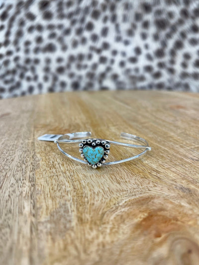 Sonyei Coho Kingman Heart Cuff - Southern Soule Designs