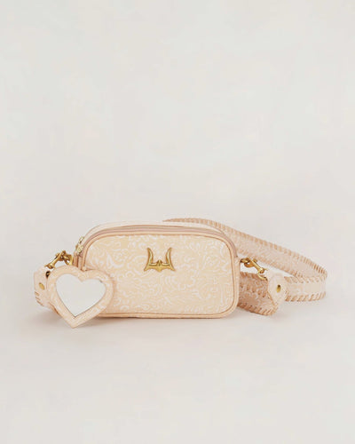 Sophia Shoulder Bag - Beige Floral Leather - Southern Soule Designs