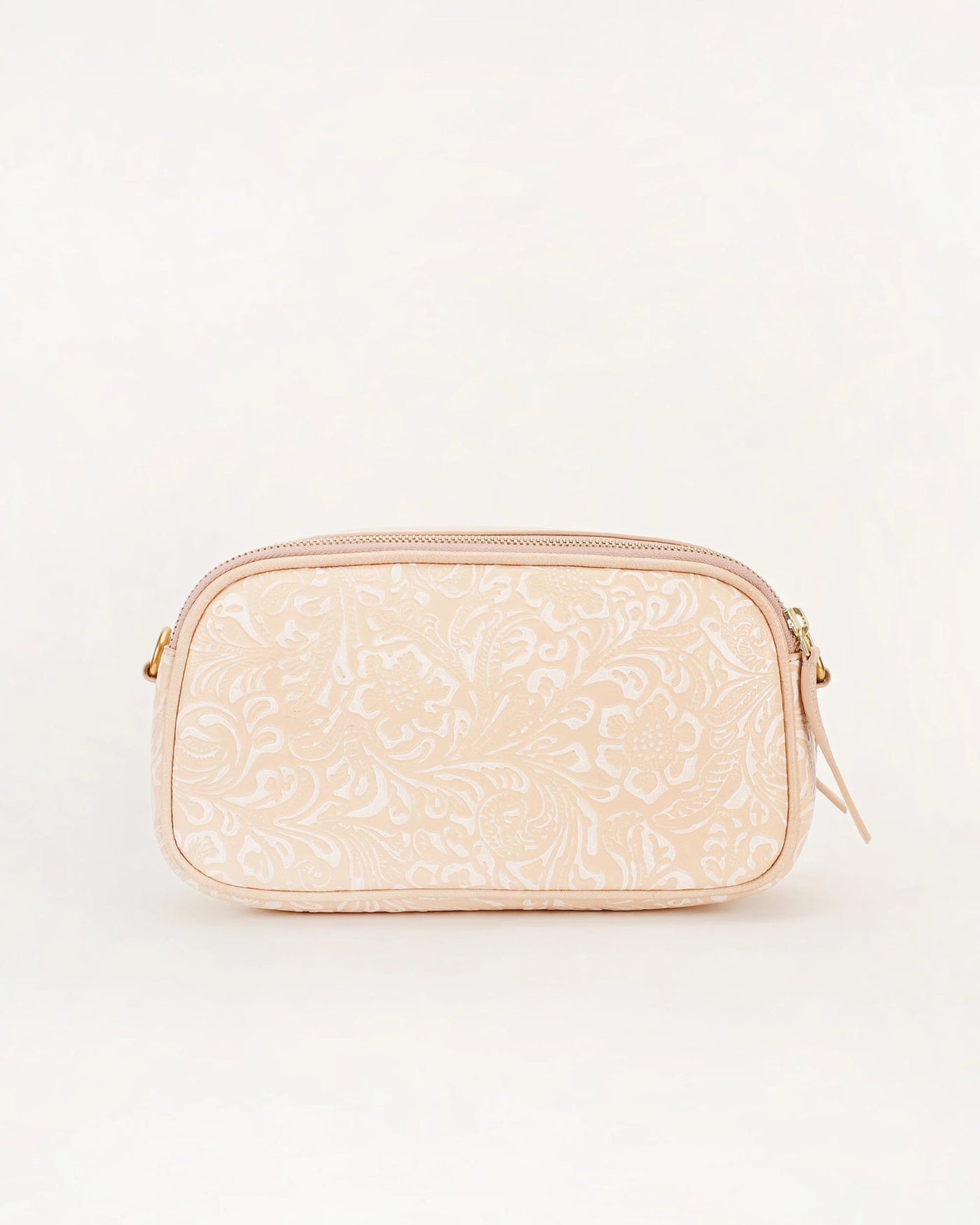 Sophia Shoulder Bag - Beige Floral Leather - Southern Soule Designs
