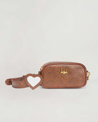 Sophia Shoulder Bag - Brown Floral - Southern Soule Designs