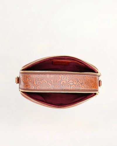 Sophia Shoulder Bag - Brown Floral - Southern Soule Designs