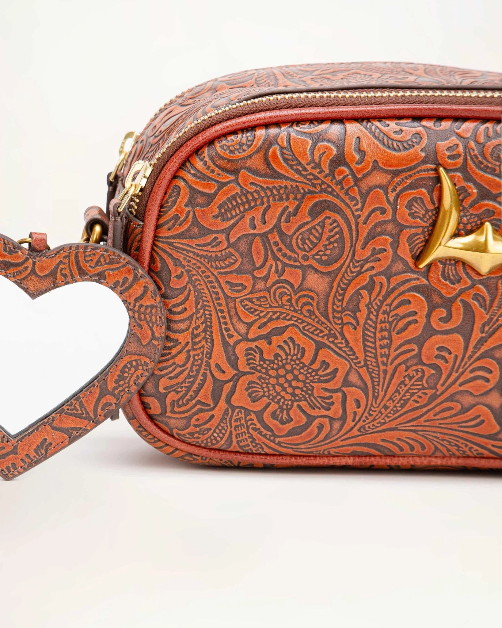 Sophia Shoulder Bag - Brown Floral - Southern Soule Designs