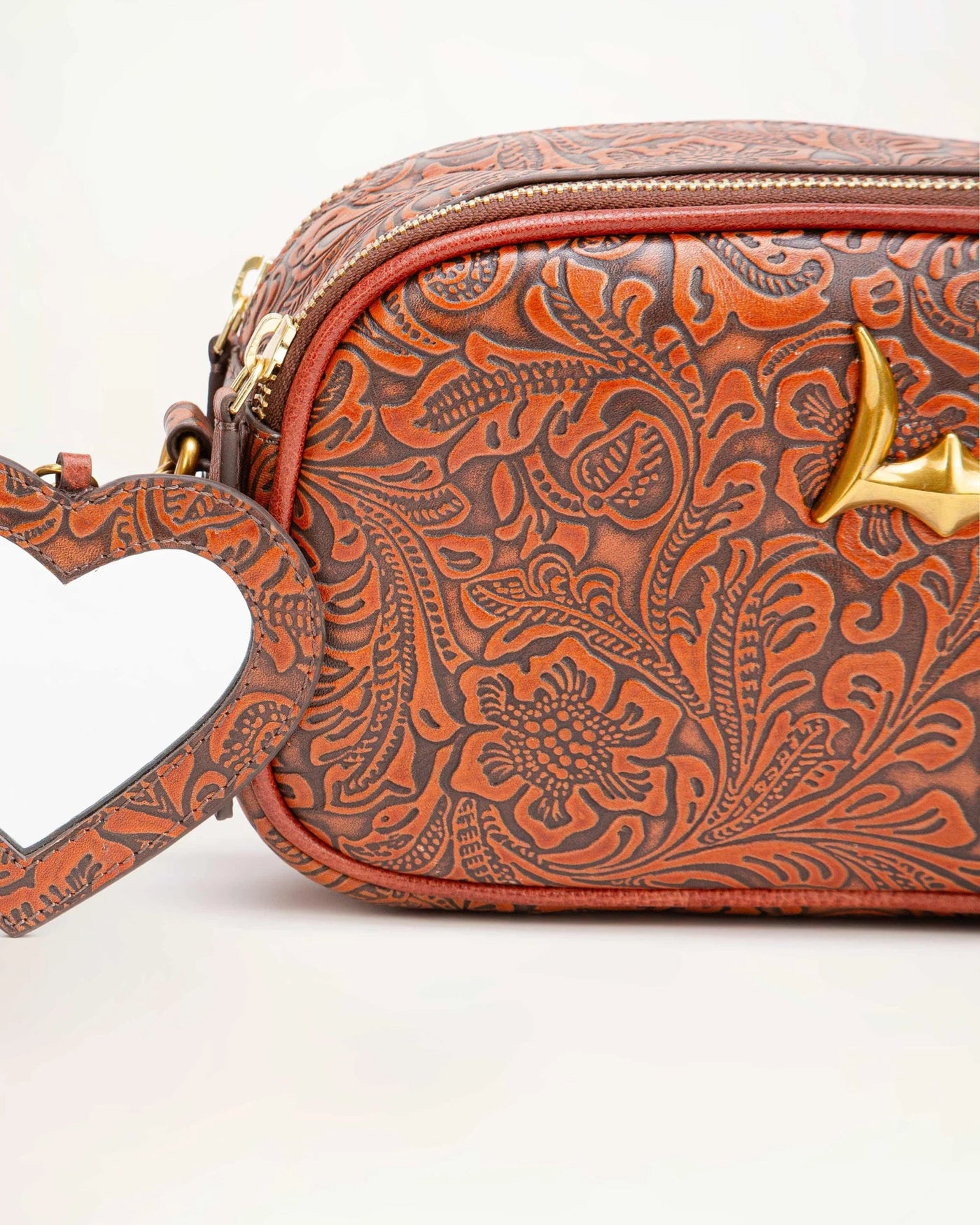 Sophia Shoulder Bag - Brown Floral - Southern Soule Designs