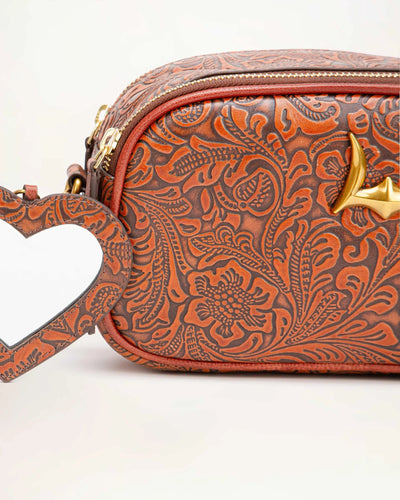 Sophia Shoulder Bag - Brown Floral - Southern Soule Designs