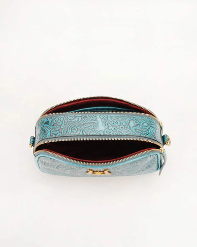 Sophia Shoulder Bag - Turquoise Floral