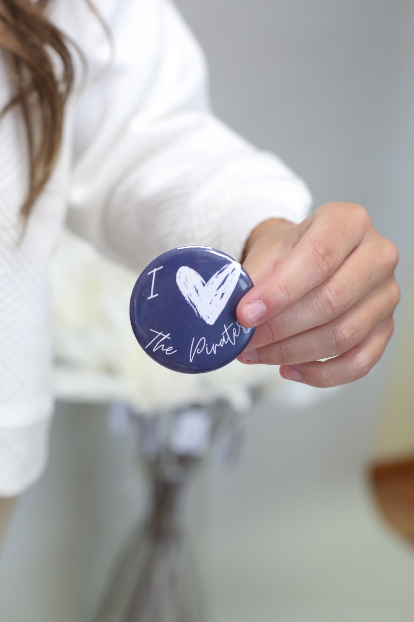 I Love Pirates Button