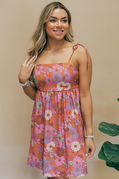 Floral Print Cami Mini Dress