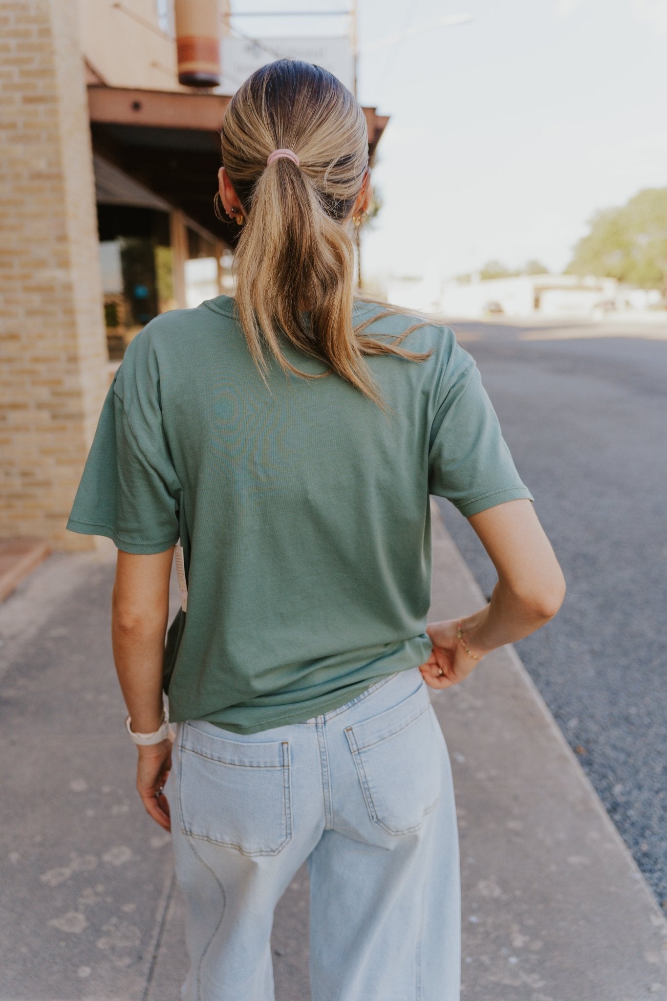 Spicy Marg Boyfriend Tee Hunter Green GT253162S - Southern Soule Designs