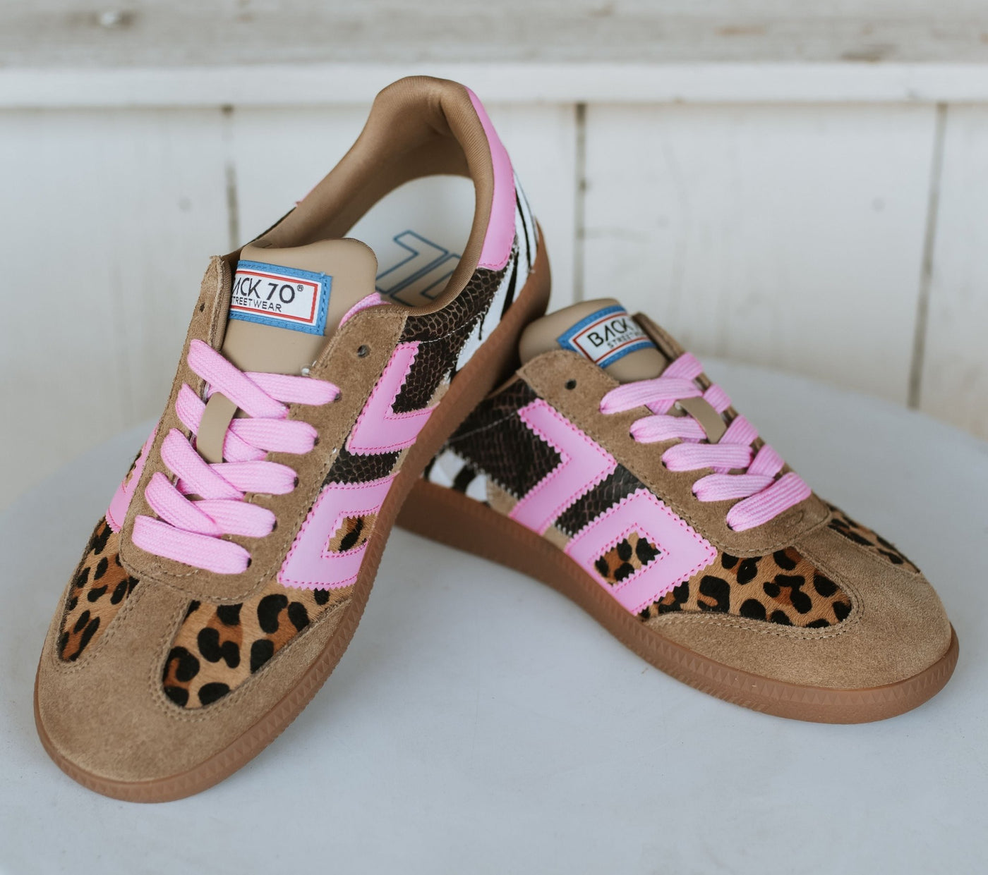 Squid Leopard Zebra Fuxia Sneaker - Southern Soule Designs