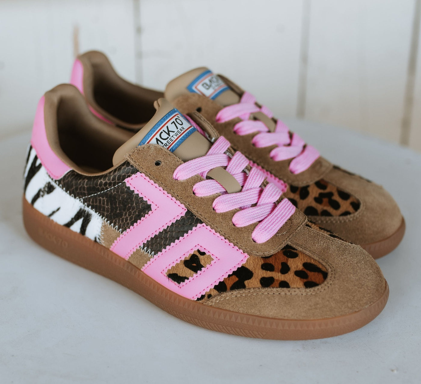 Squid Leopard Zebra Fuxia Sneaker - Southern Soule Designs