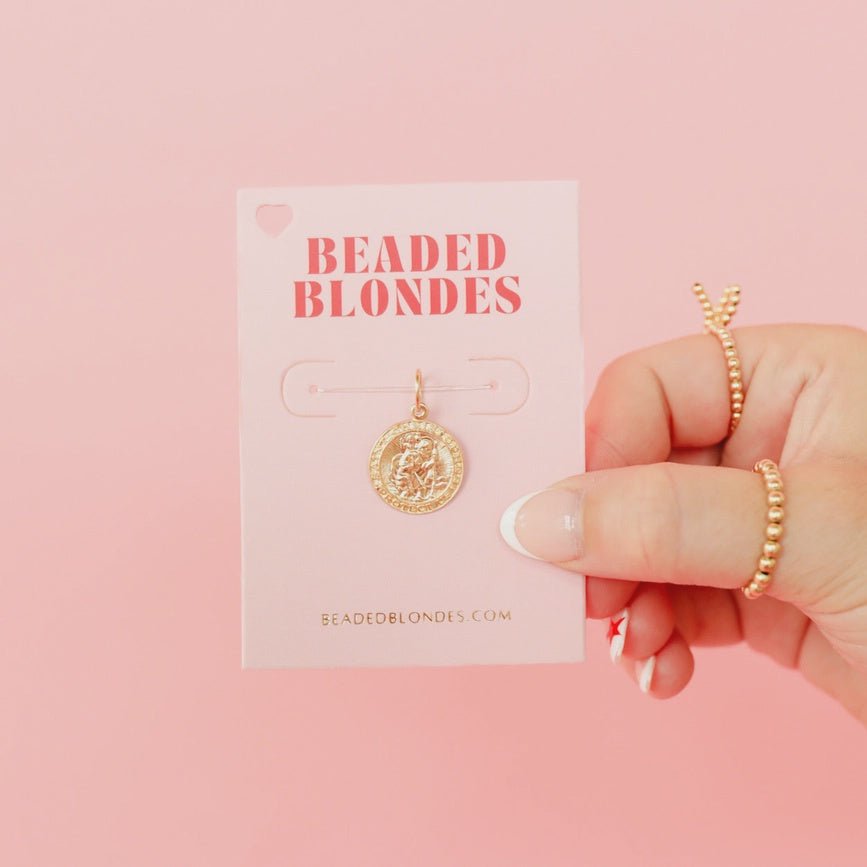 St. Christopher Gold Charm - Southern Soule Designs