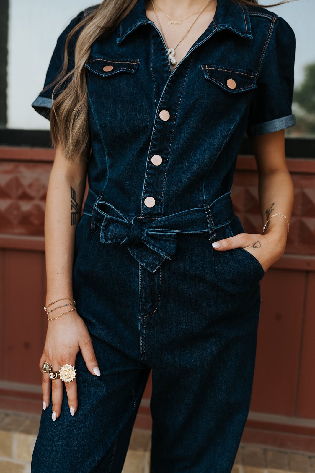 Star Demand Riveter Jumpsuit - Southern Soule Designs