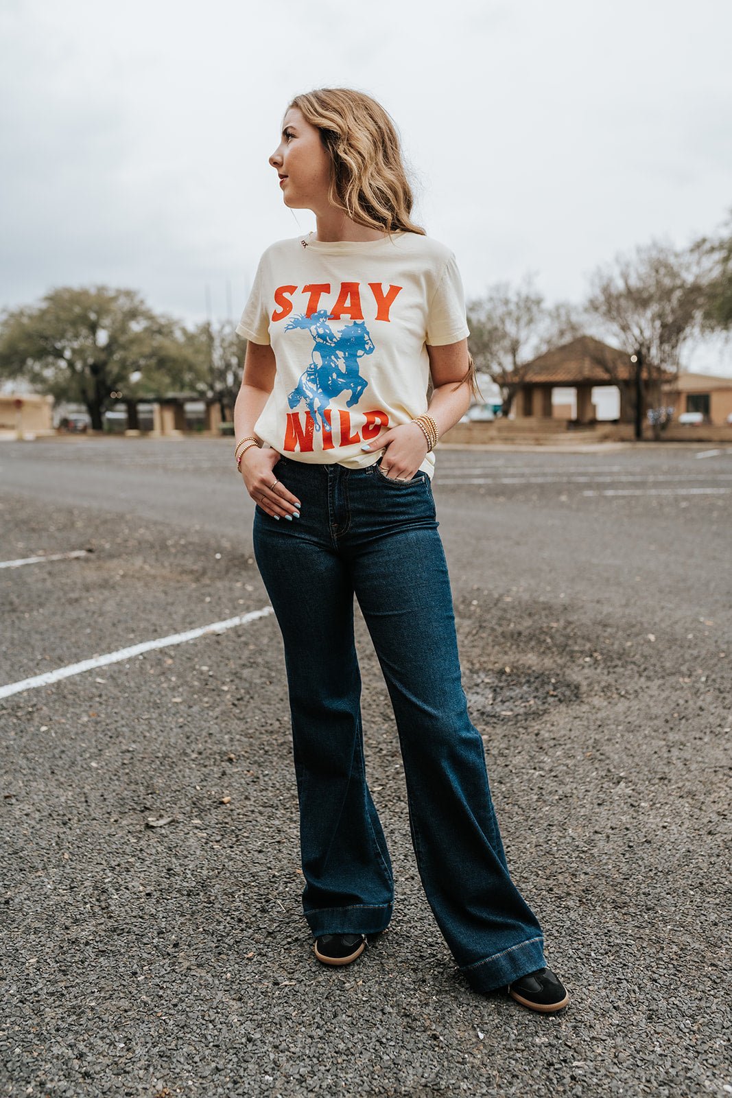 Stay Wild Boy Tee Butter - Southern Soule Designs