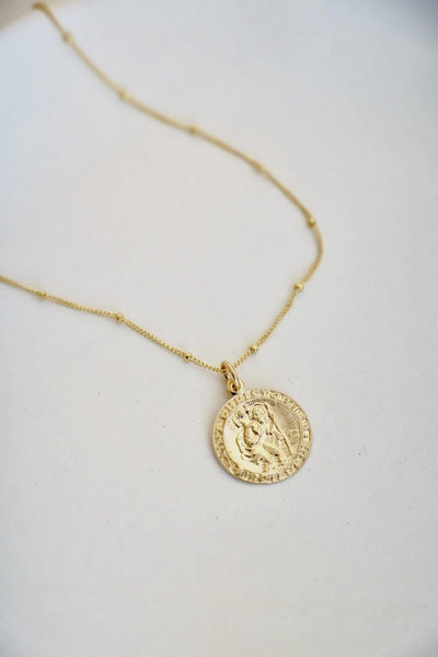 St.Christopher Necklace CN1495G - Southern Soule Designs