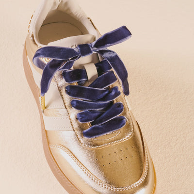 Step It Up Shoelaces - Velvet Blue - Southern Soule Designs